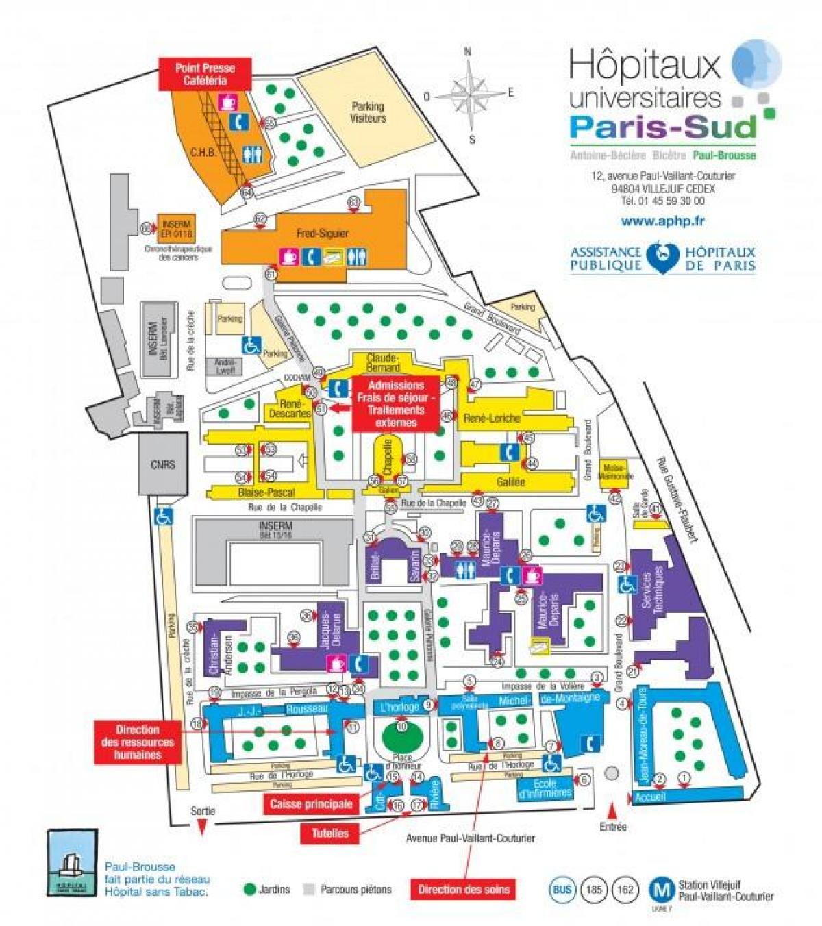 Mapa de Galicia-Brousse hospital