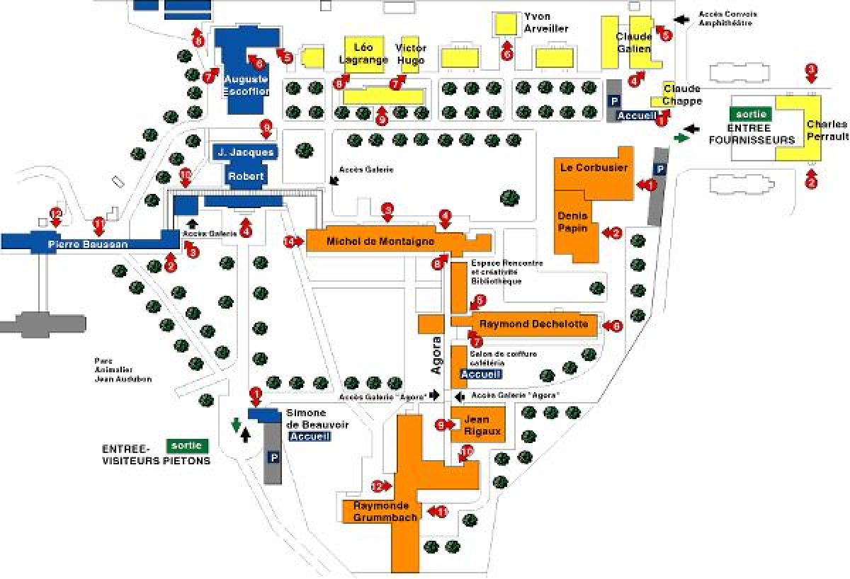Mapa de Georges-Clemenceau hospital
