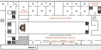 Mapa do Musée d ' Orsay Nivel 2