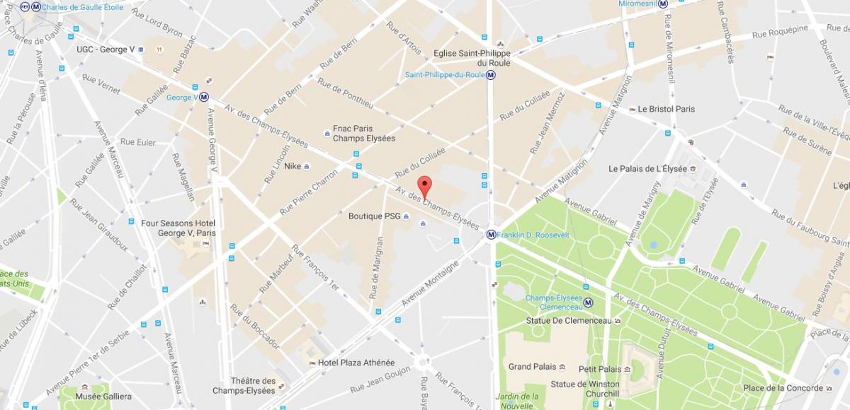 Mapa de Avenue des Champs-Élysées