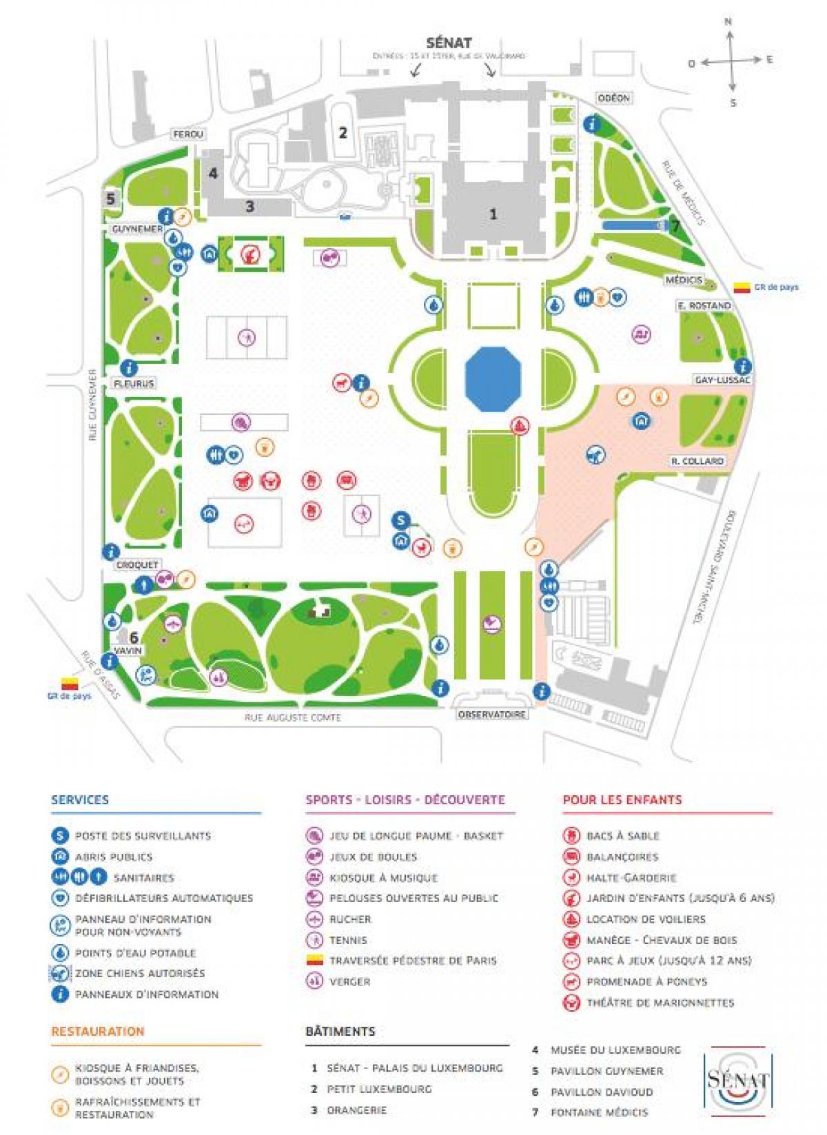 Mapa de Jardin du Luxembourg