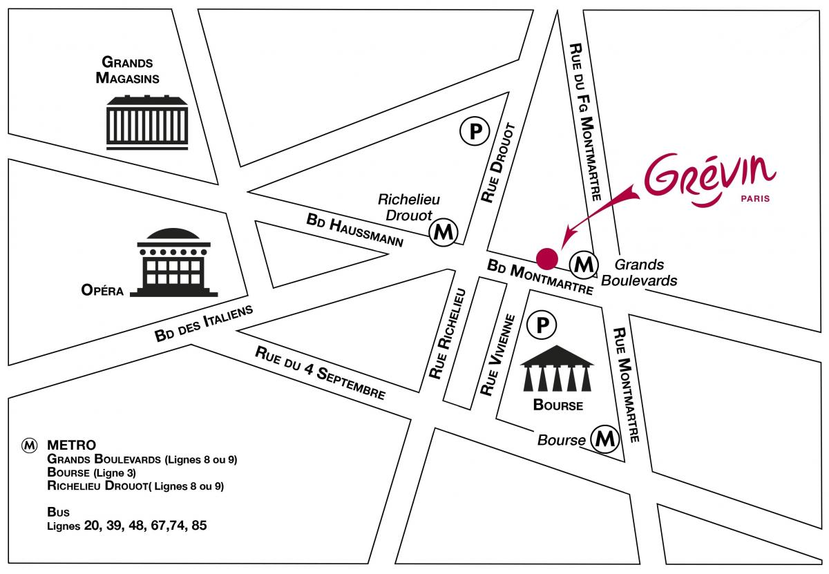 Mapa do Museo Grévin
