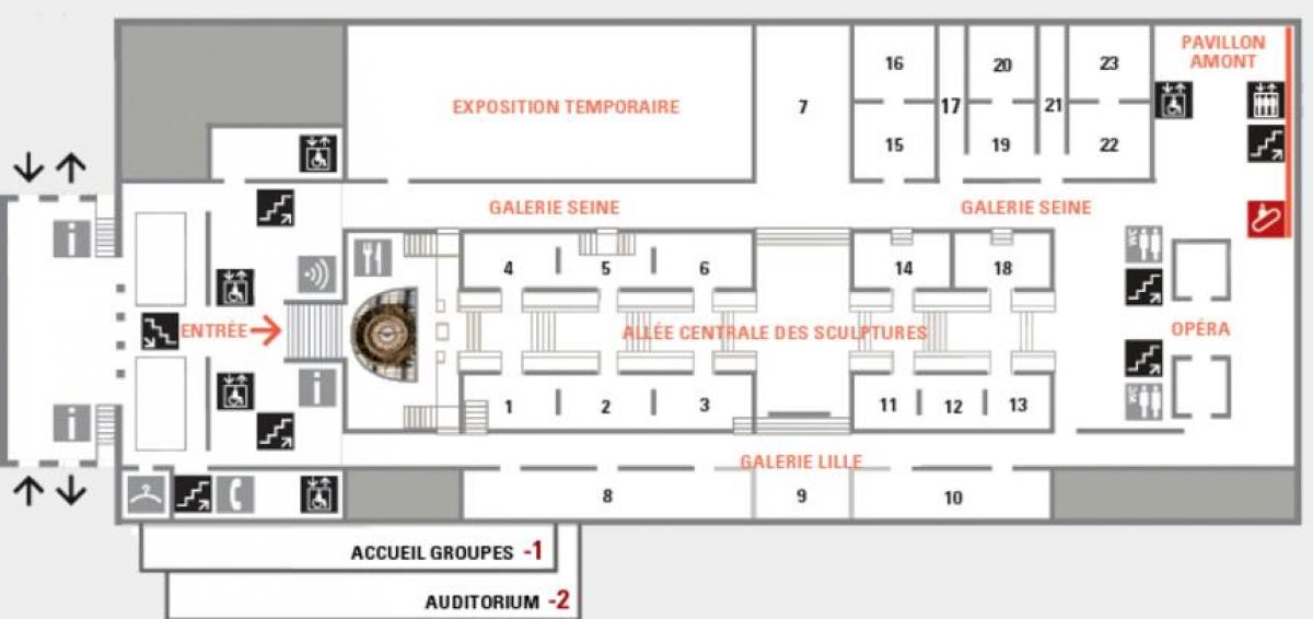 Mapa do Musée d ' Orsay