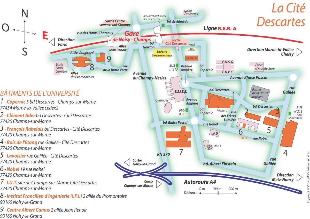 Mapa de Univesity París Descartes