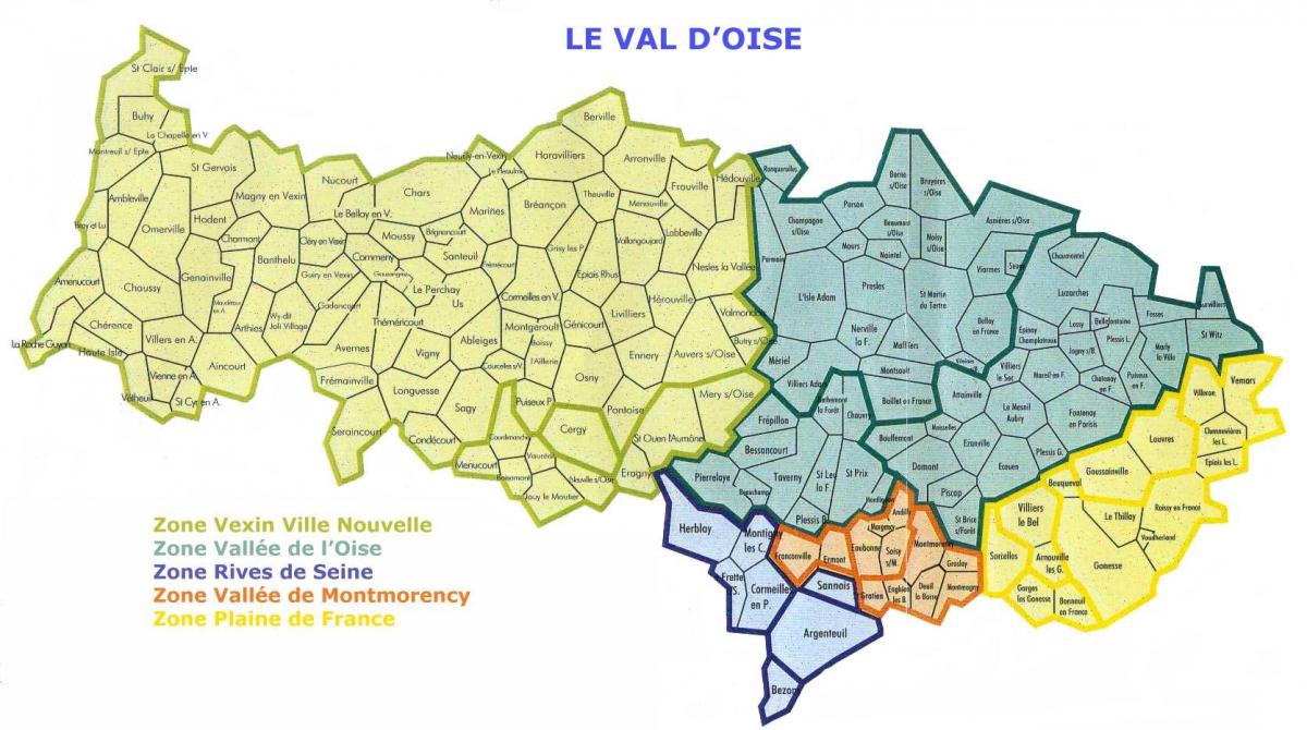 Mapa de Val-d ' Oise