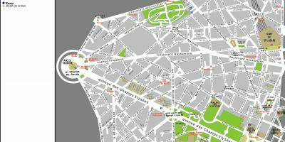 Mapa de 8 arrondissement