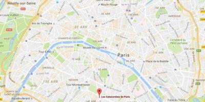 Mapa de Catacumbas de París