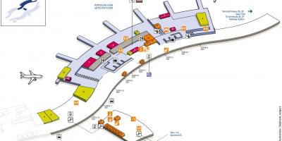 Mapa do CDG terminal de aeroporto 2D