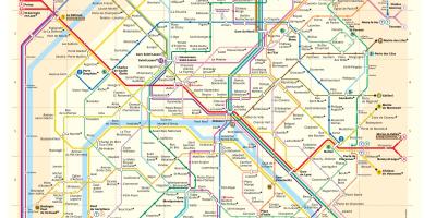 Mapa de metro de París