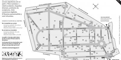 Mapa de Montmartre Cemiterio