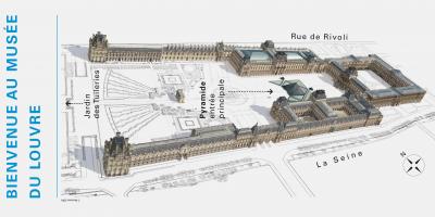 Mapa do Museo do Louvre
