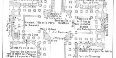 Mapa do Panteón de París