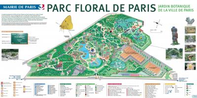 Mapa do Parque florais de París