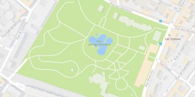 Mapa do Parque Georges-Brassens
