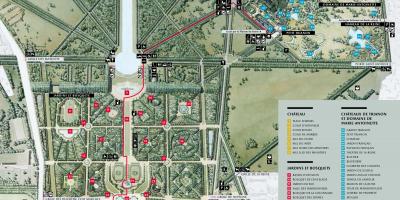 Mapa dos Xardíns de Versalles