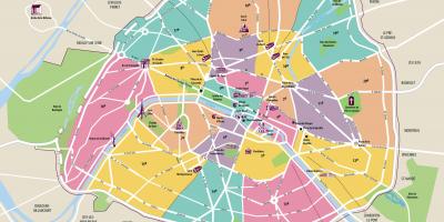 Mapa de París intramuros