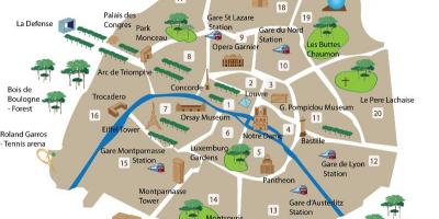 Mapa de París turística