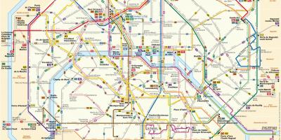 Mapa de RATP autobús