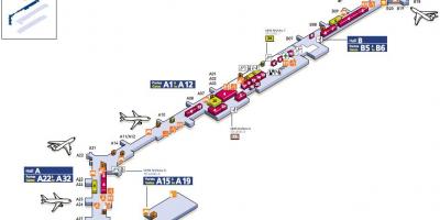 Mapa do Sur Orly aeroporto