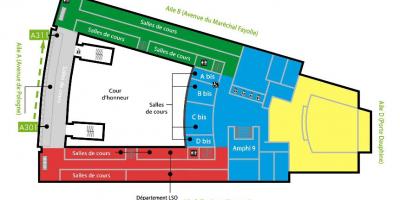 Mapa de Univesity Dauphine - piso 3